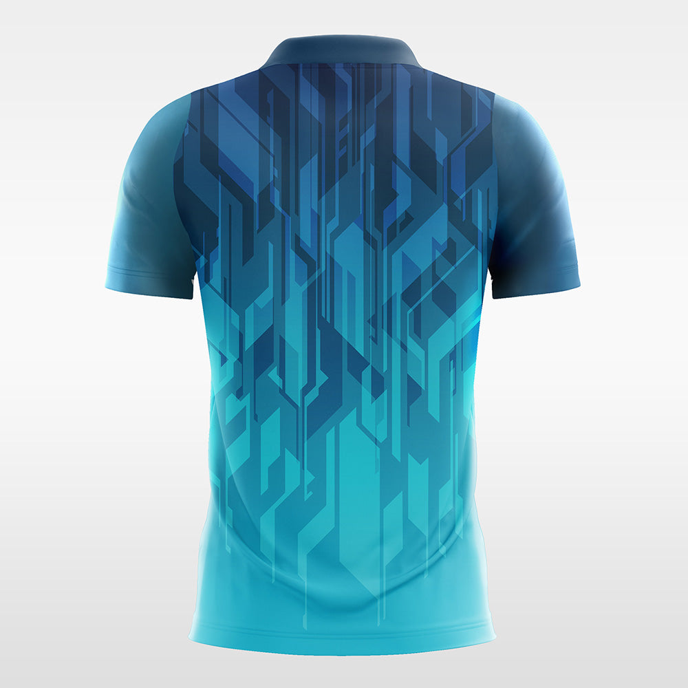Azure-Blue-2-Men’s Sublimated Soccer Jersey