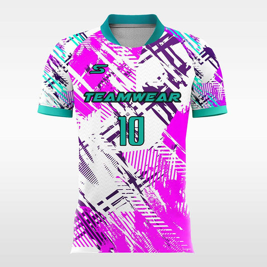 Light-Purple-Customized Men's Sublimated Soccer Jersey