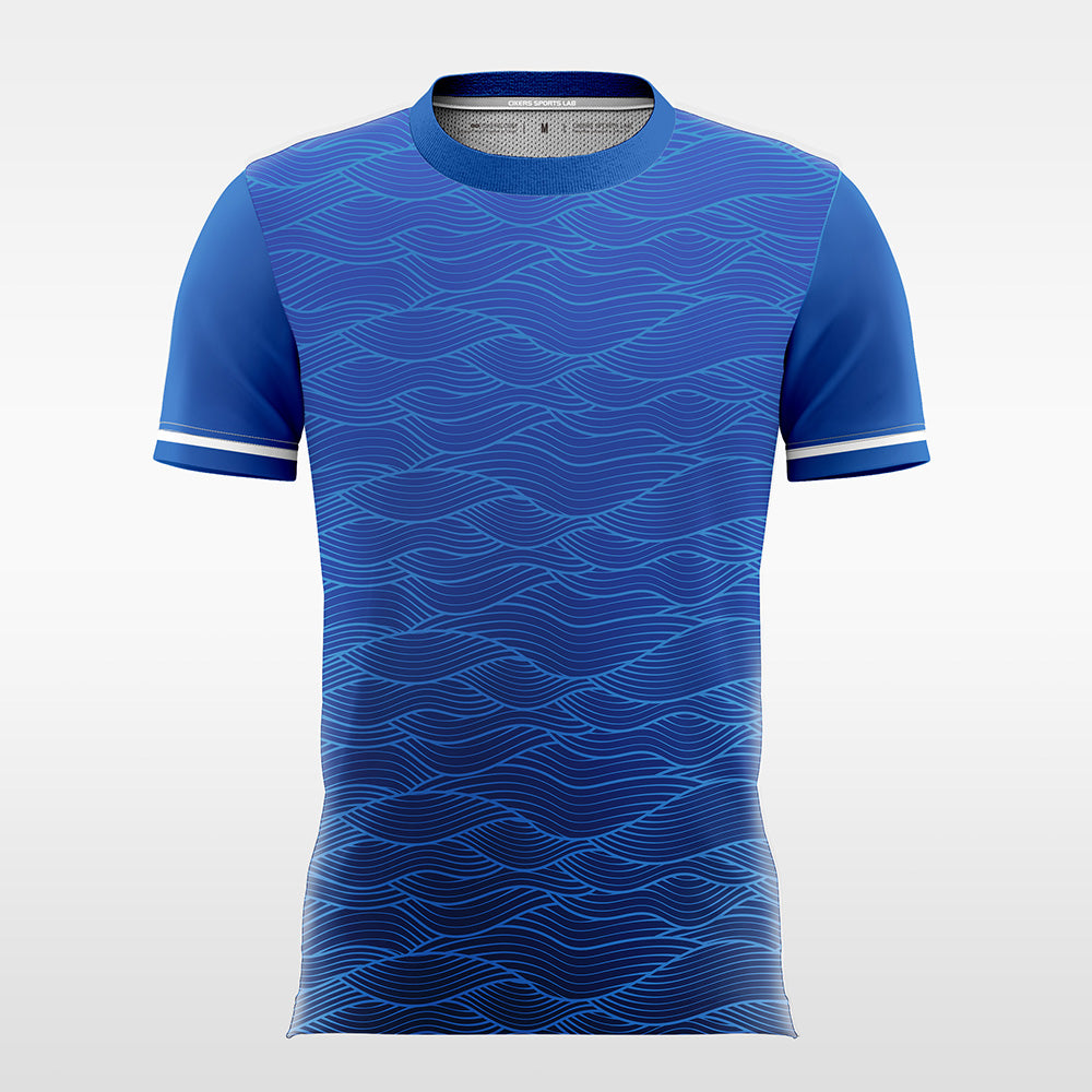 Blue Wave - Customized Men's Sublimated Soccer Jersey