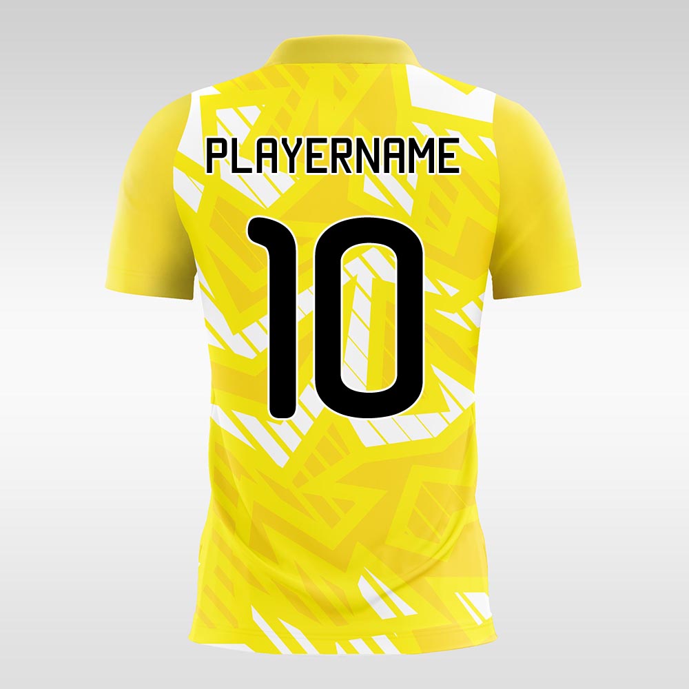 Sprouting-Yellow-Customized Men's Sublimated Soccer Jersey