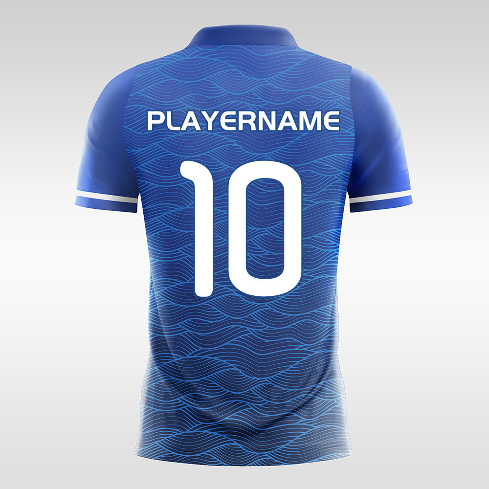 Blue Wave - Customized Men's Sublimated Soccer Jersey