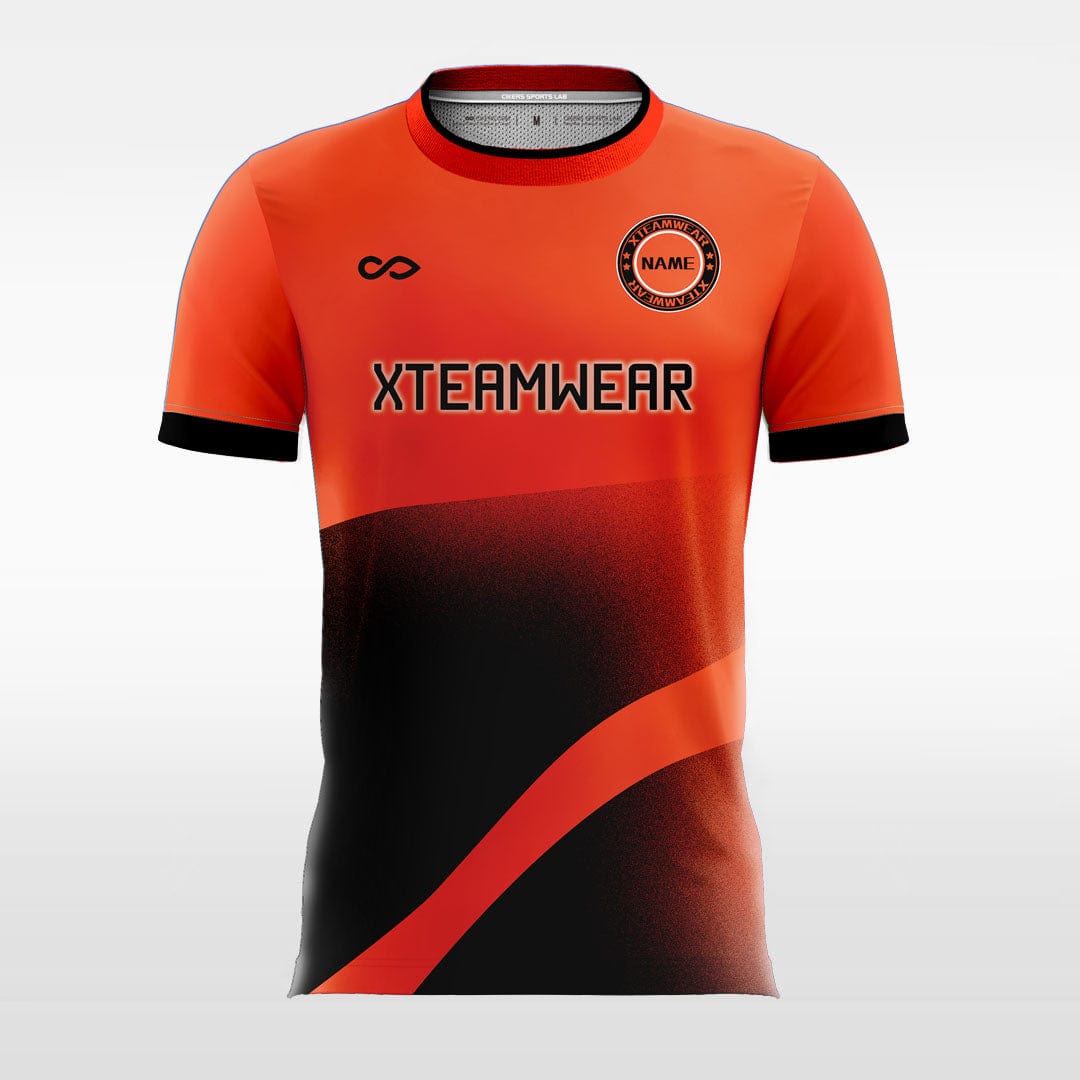 Design Orange Soccer Jerseys, Orange Football Shirts Print-XTeamwear