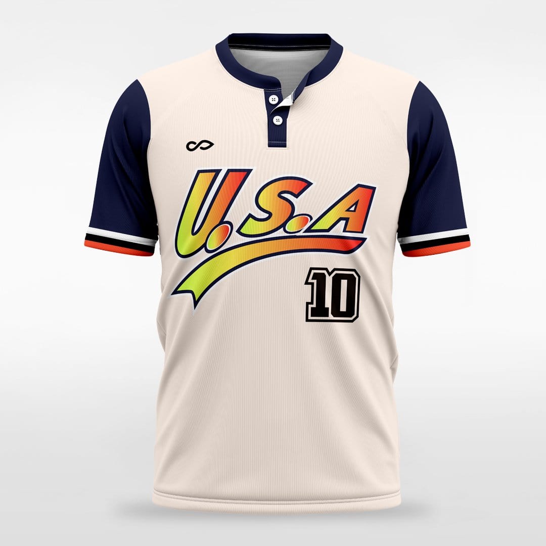 Gentleman - Customized Men's Sublimated 2-Button Baseball Jersey