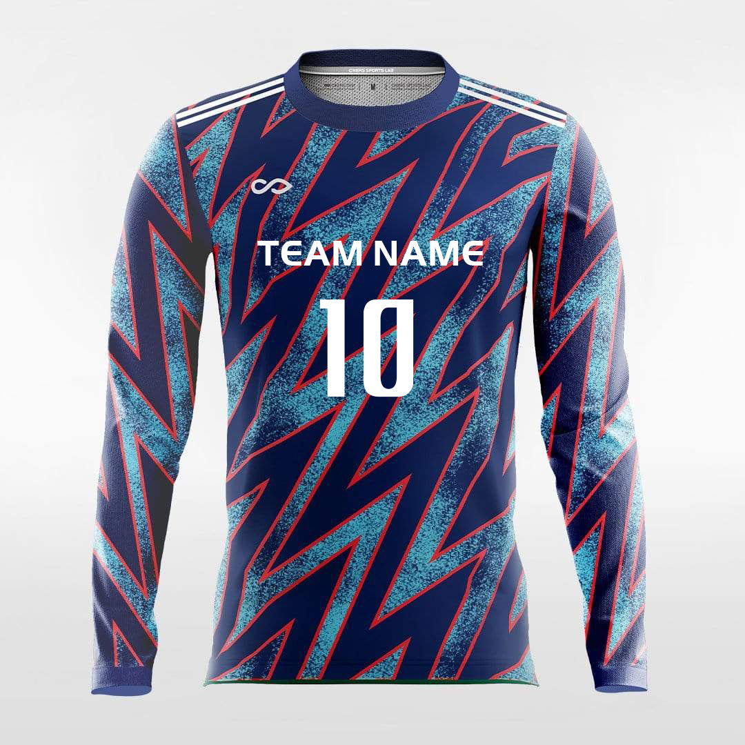Pop Camouflage 2 - Customized Men's Sublimated Long Sleeve Soccer Jersey