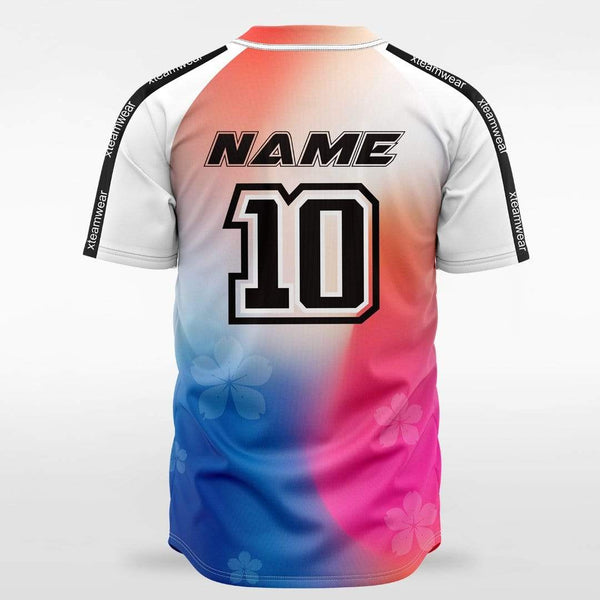 XTeamwear Ink - Customized Men's Sublimated Button Down Baseball Jersey White / XL