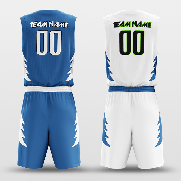 Blue Sky - Custom Reversible Sublimated Basketball Jersey Set