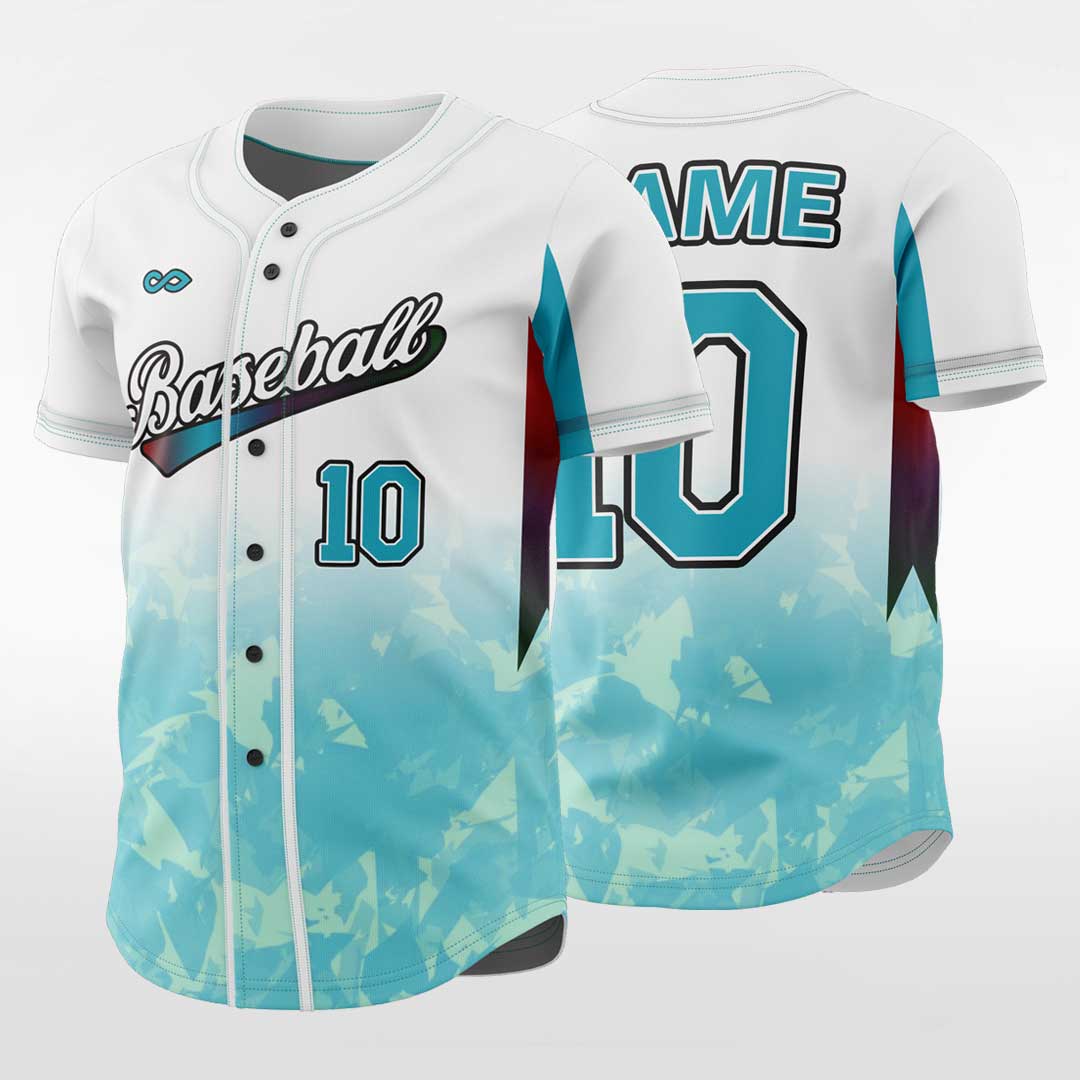 Dark Star-Custom Sublimated Button Down Baseball Jersey-XTeamwear