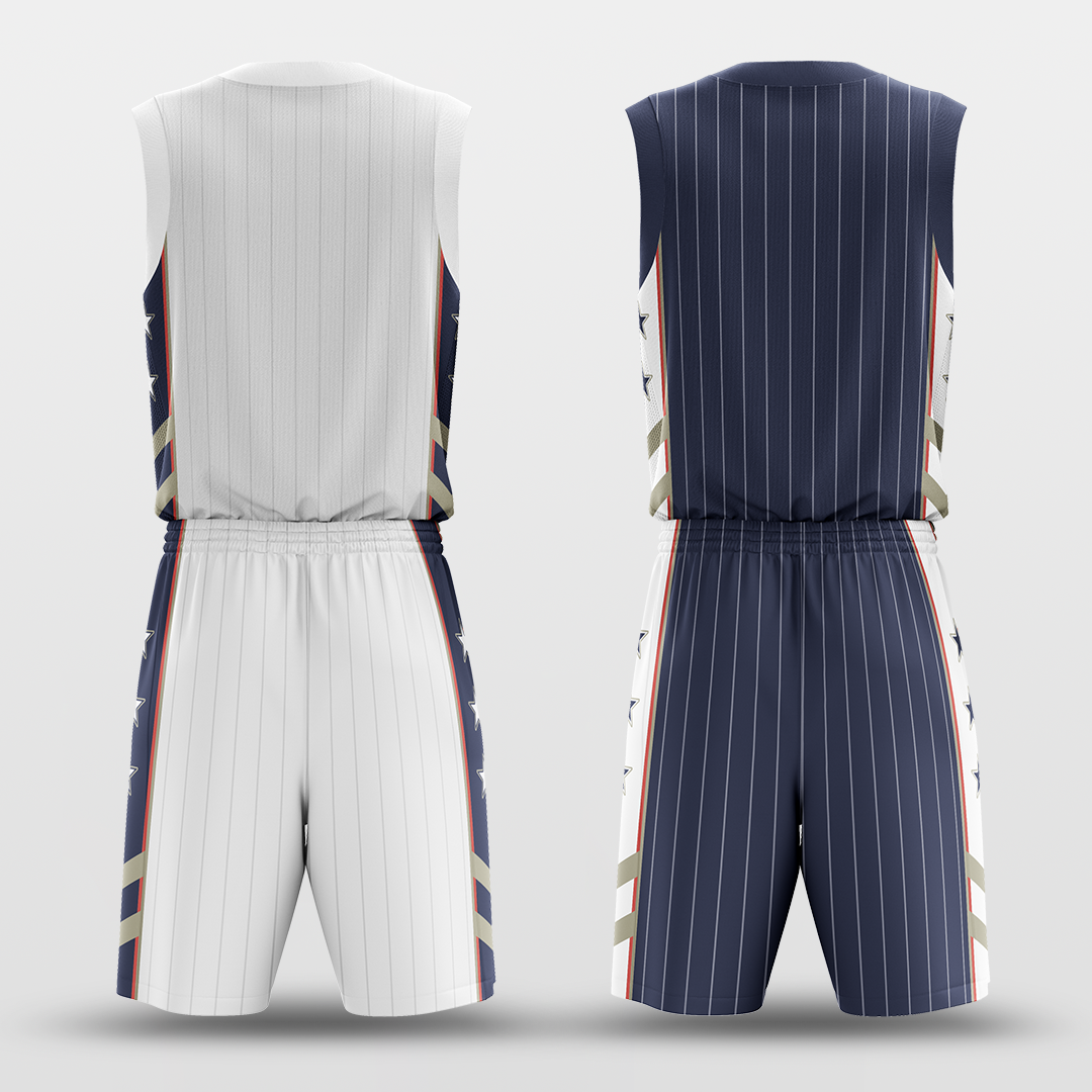 Battleship - Customized Reversible Sublimated Basketball Set