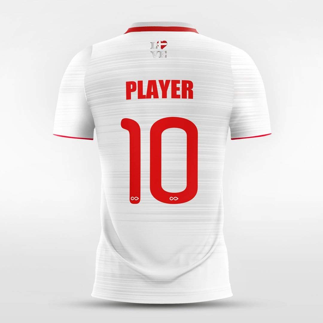 Team Denmark - Customized Men's Sublimated Soccer Jersey