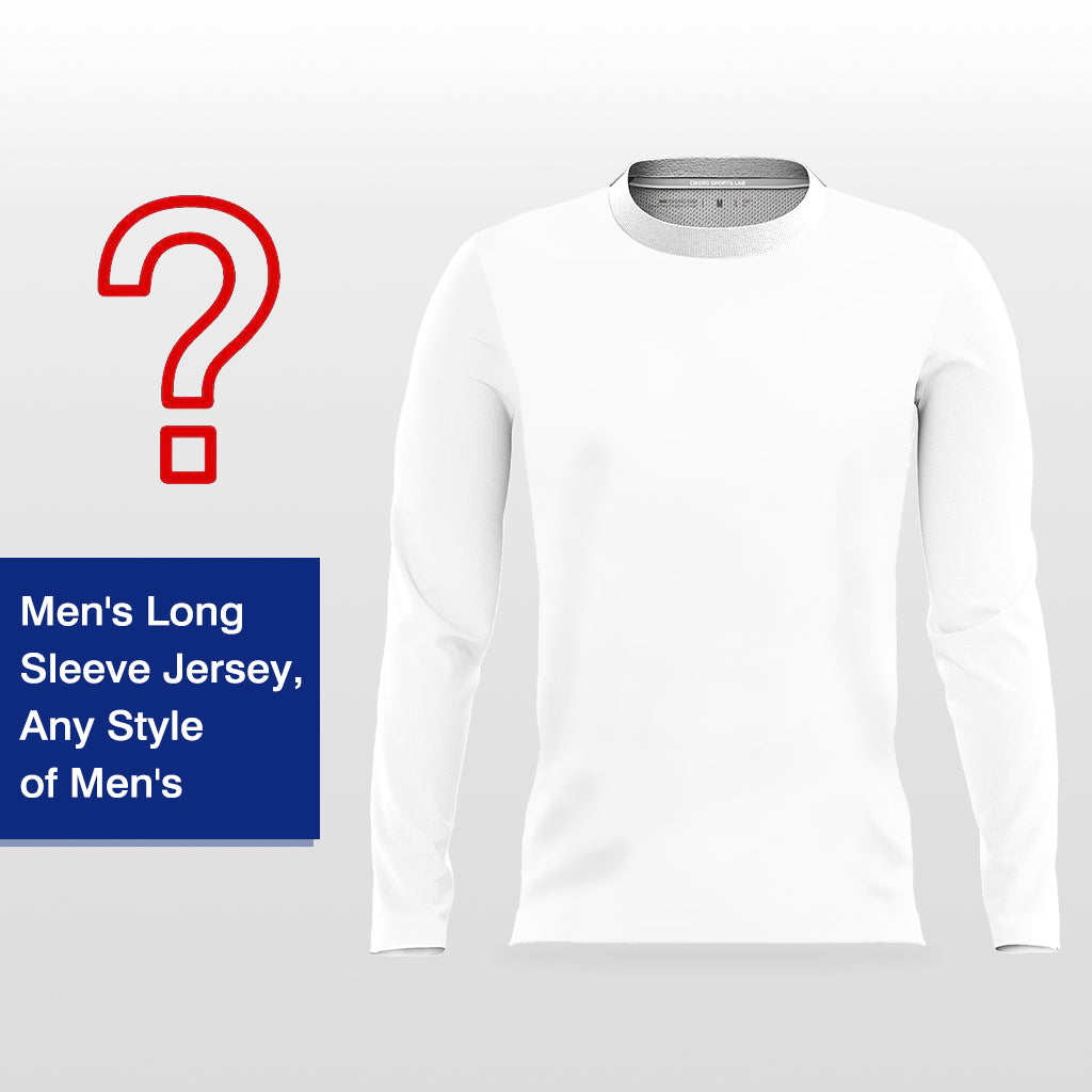 Any Style of Men's - Customized Men's Sublimated Long Sleeve Soccer Jersey
