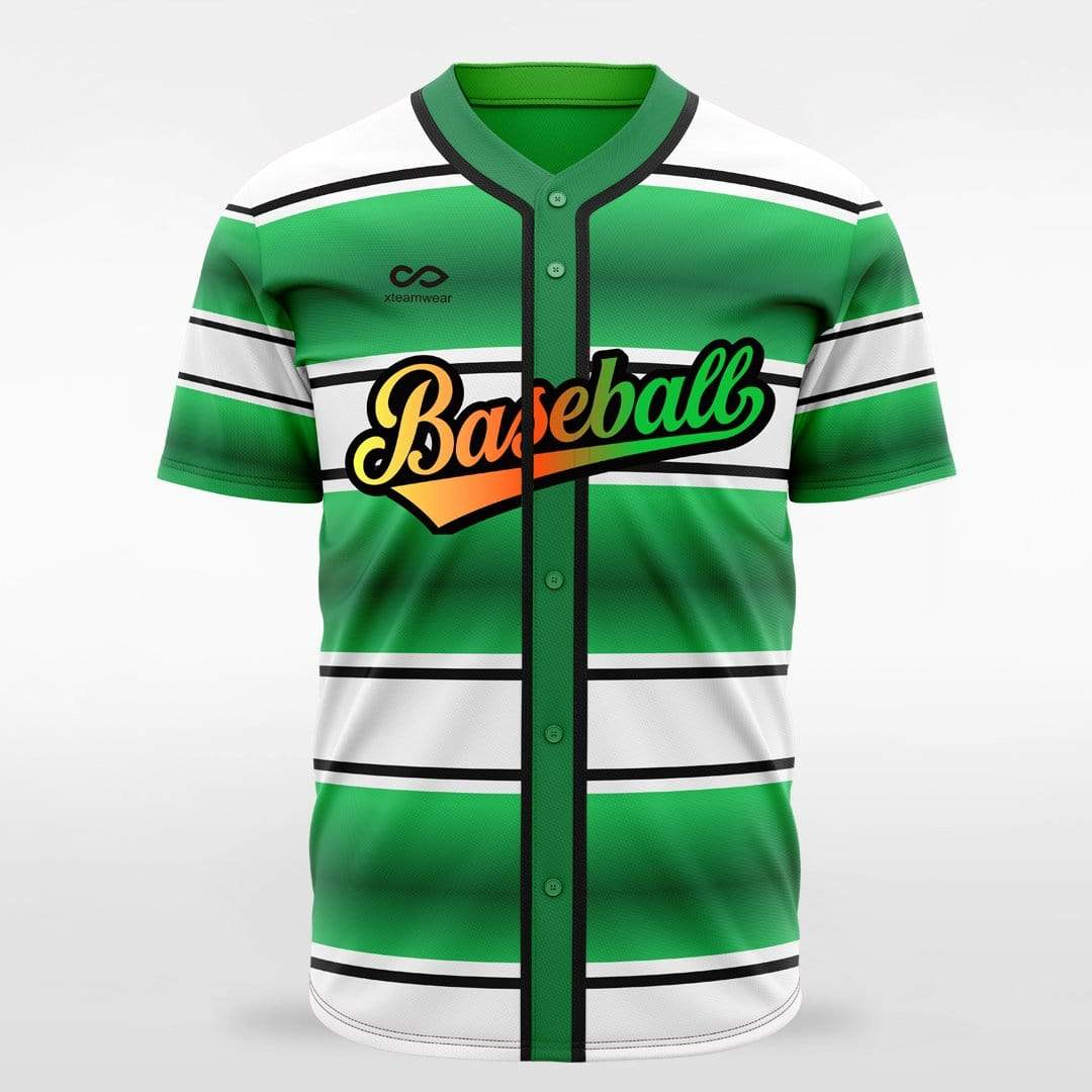 Tropical - Customized Men's Sublimated Full-Button Baseball Jersey