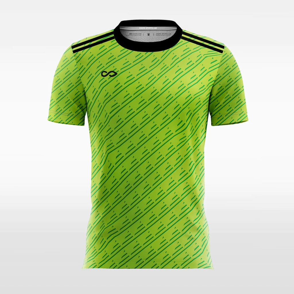 Green Graphic - Customized Men's Sublimated Soccer Jersey