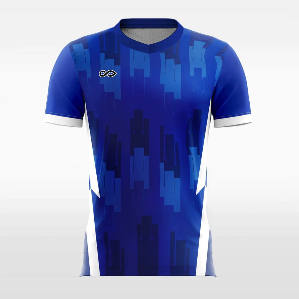 Blue Mosaic - Customized Men's Sublimated Soccer Jersey