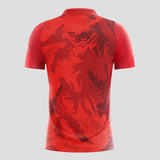 Crimson-Lotus-Customized Men's Sublimated Soccer Jersey