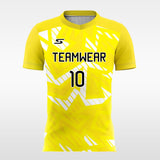 Sprouting-Yellow-Customized Men's Sublimated Soccer Jersey