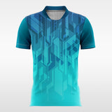 Azure-Blue-2-Men’s Sublimated Soccer Jersey