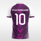 Purple-Forward-Customized Men's Sublimated Soccer Jersey