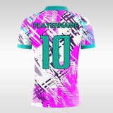 Light-Purple-Customized Men's Sublimated Soccer Jersey