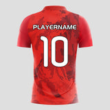 Red Flame - Customized Men's Sublimated Soccer Jersey