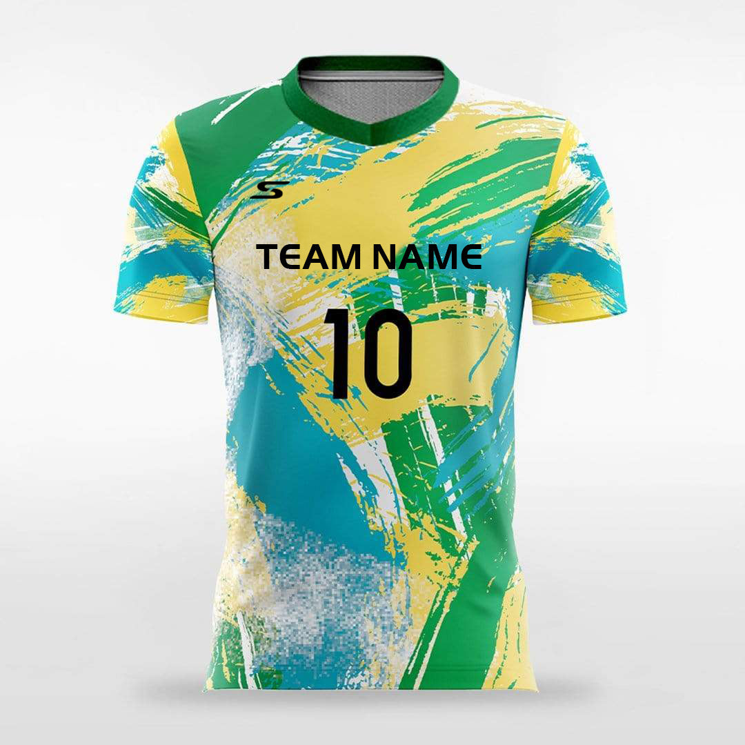 Pop-Camouflage5-Customized Men's Sublimated Soccer Jersey