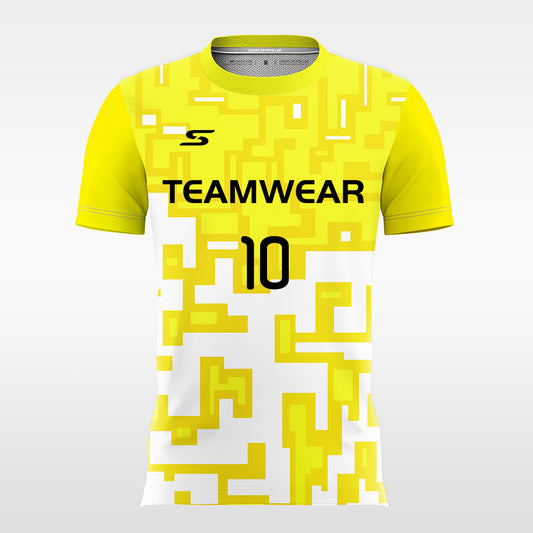 Yellow Square - Customized Men's Sublimated Soccer Jersey