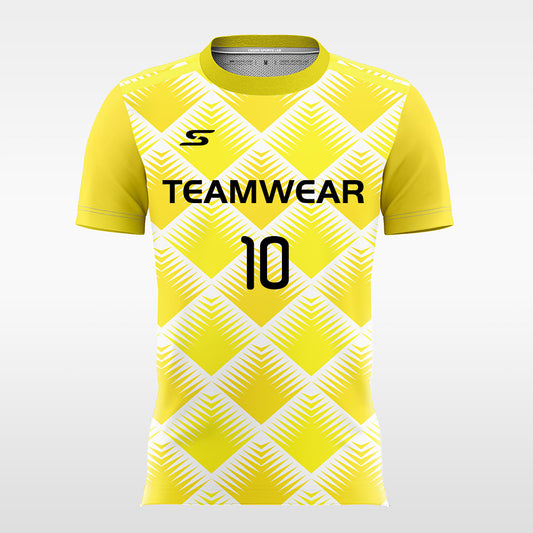 golden square-Customized Men's Sublimated Soccer Jersey