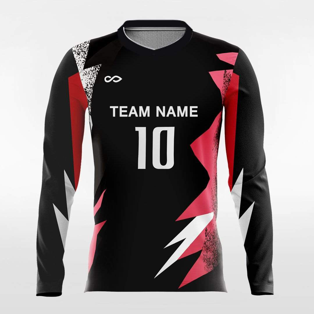Light and Shadow ¢ñ - Customized Men's Sublimated Long Sleeve Soccer Jersey