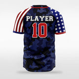 Patriot I - Customized Men's Sublimated Full-Button Baseball Jersey