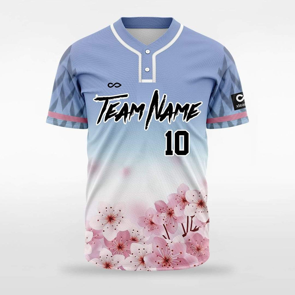 Custom Sakura Way - Customized Men's Sublimated 2-Button Baseball Jersey