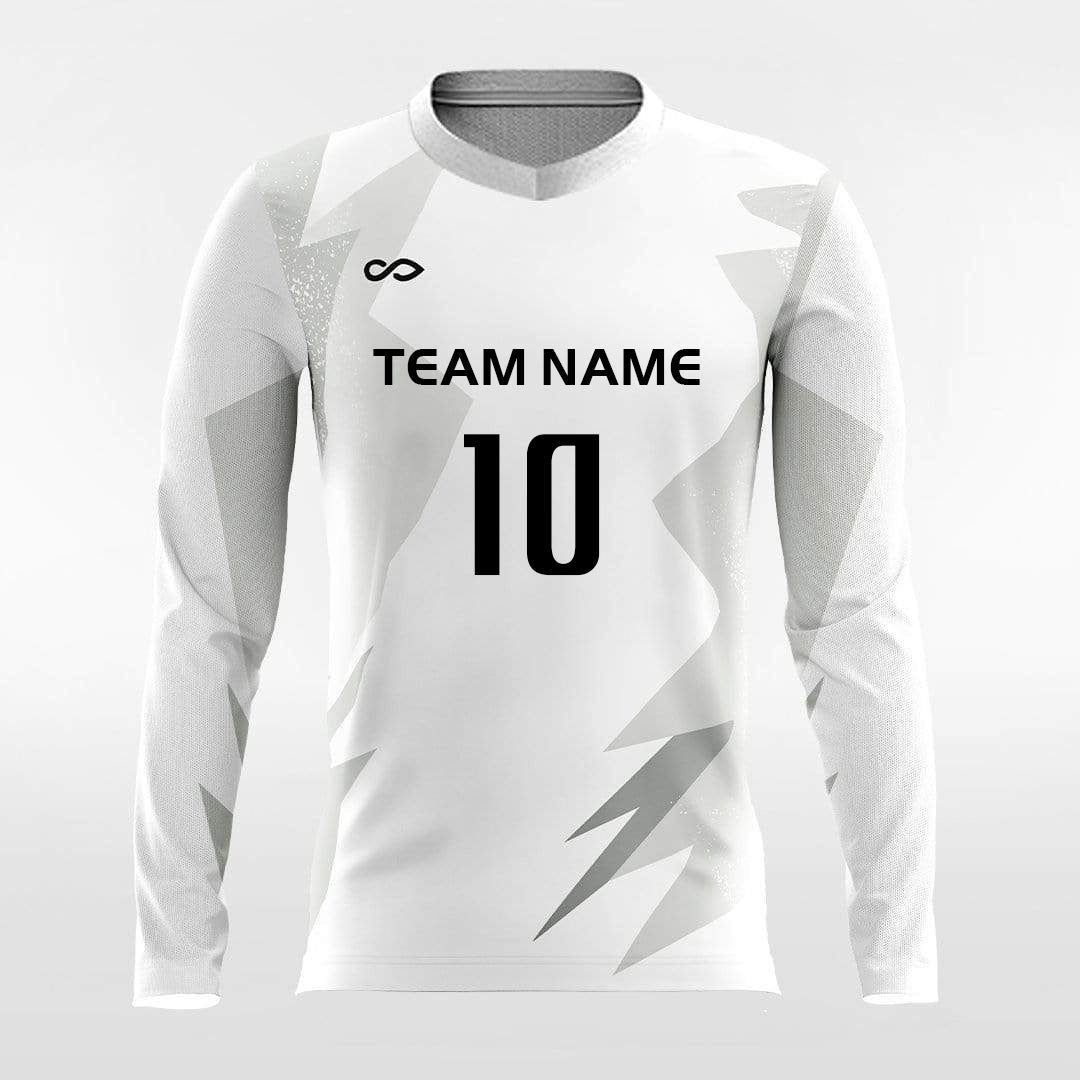 Light and Shadow ¢ñ - Customized Men's Sublimated Long Sleeve Soccer Jersey
