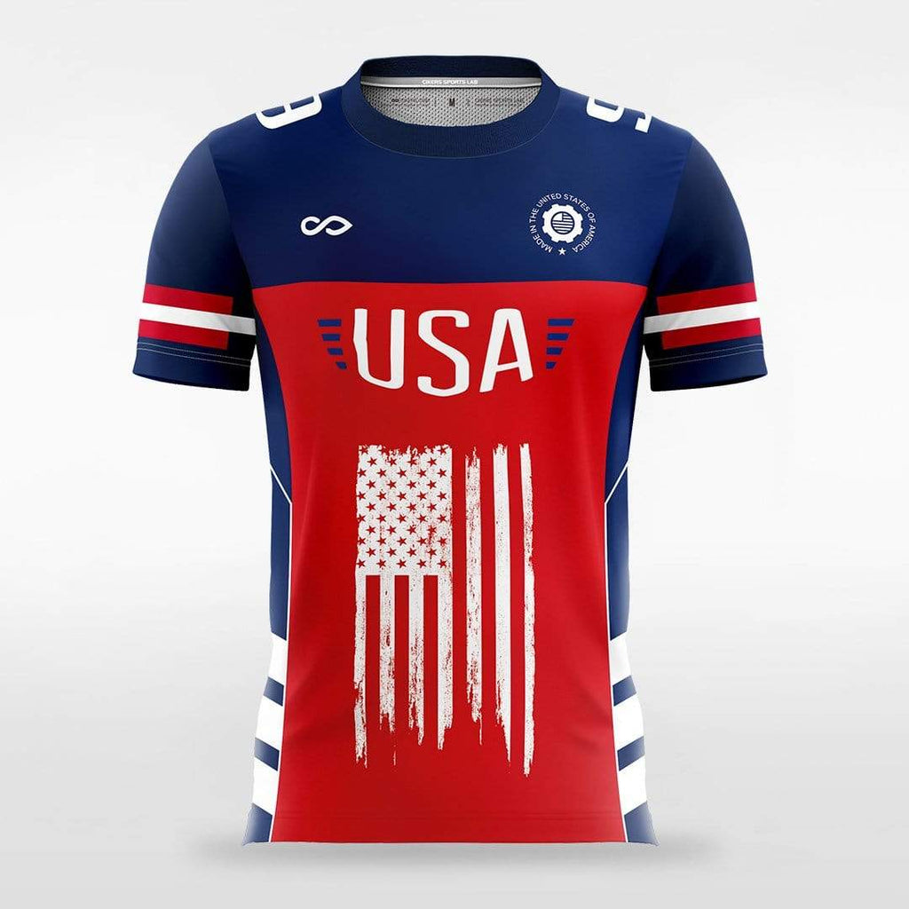 Custom Steel Man - Customized Men's Sublimated Soccer Jersey