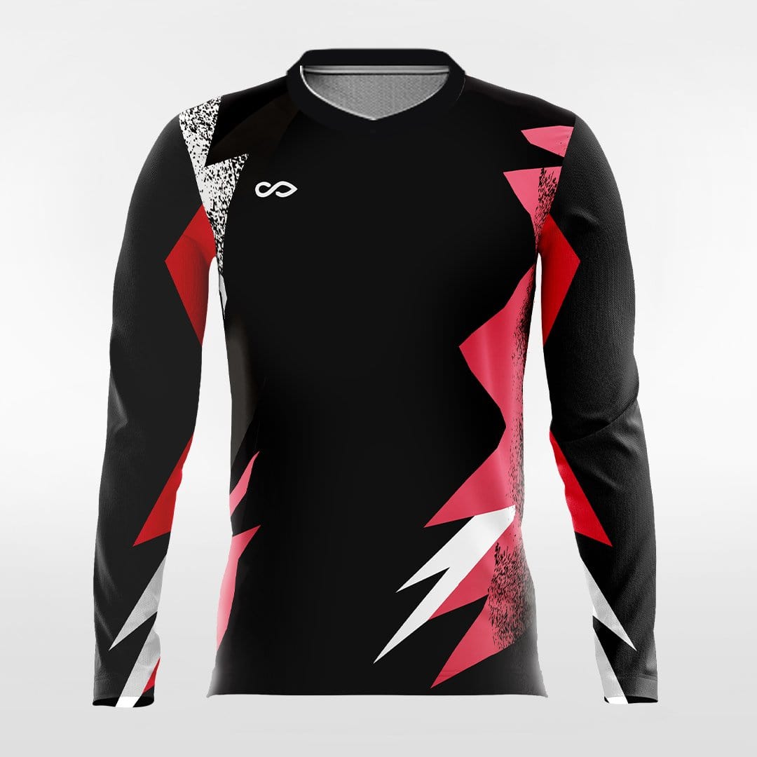Light and Shadow ¢ñ - Customized Men's Sublimated Long Sleeve Soccer Jersey