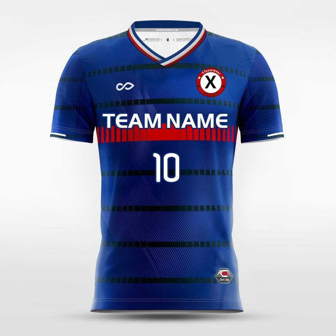 Team France - Customized Men's Sublimated Soccer Jersey