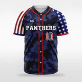 Patriot I - Customized Men's Sublimated Full-Button Baseball Jersey