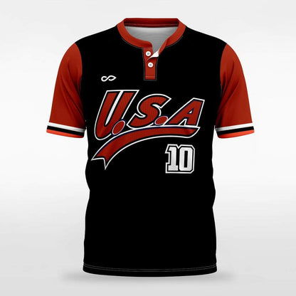 Gentleman - Customized Men's Sublimated 2-Button Baseball Jersey