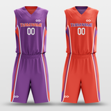 CLASSIC22 - Customized Reversible Sublimated Basketball Set