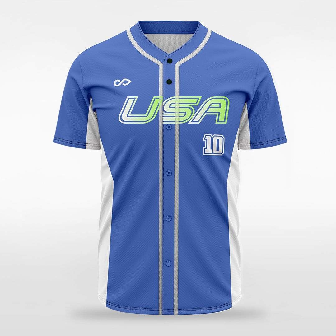 Electron - Customized Men's Sublimated Full-Button Baseball Jersey