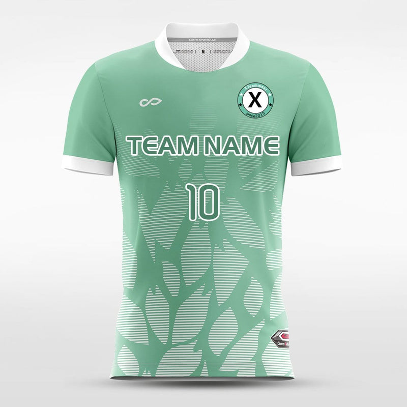 unique green orange design sublimation printing hot sale breathable  material boys soccer jersey uniform kits - AliExpress