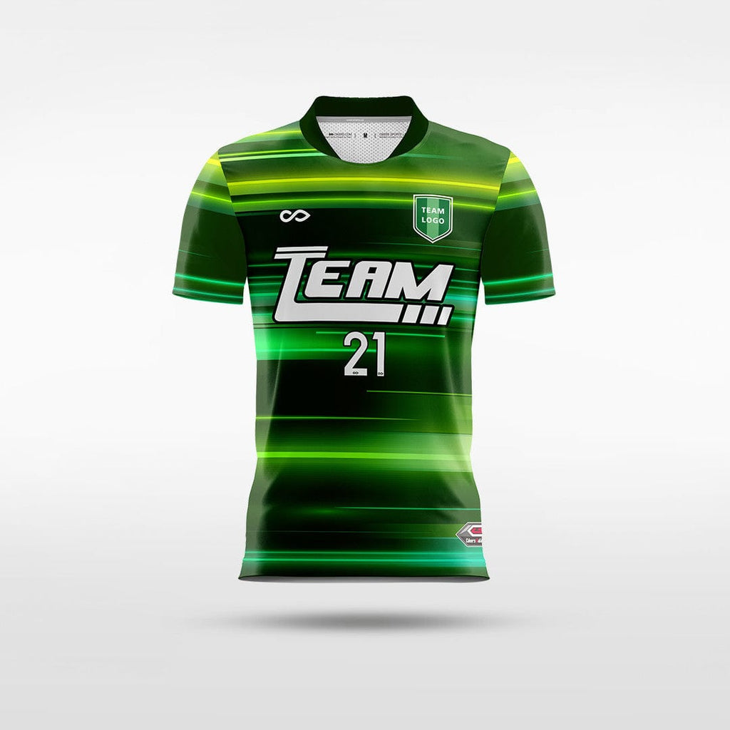 Custom Gray Neon Green-Black Sublimation Soccer Uniform Jersey