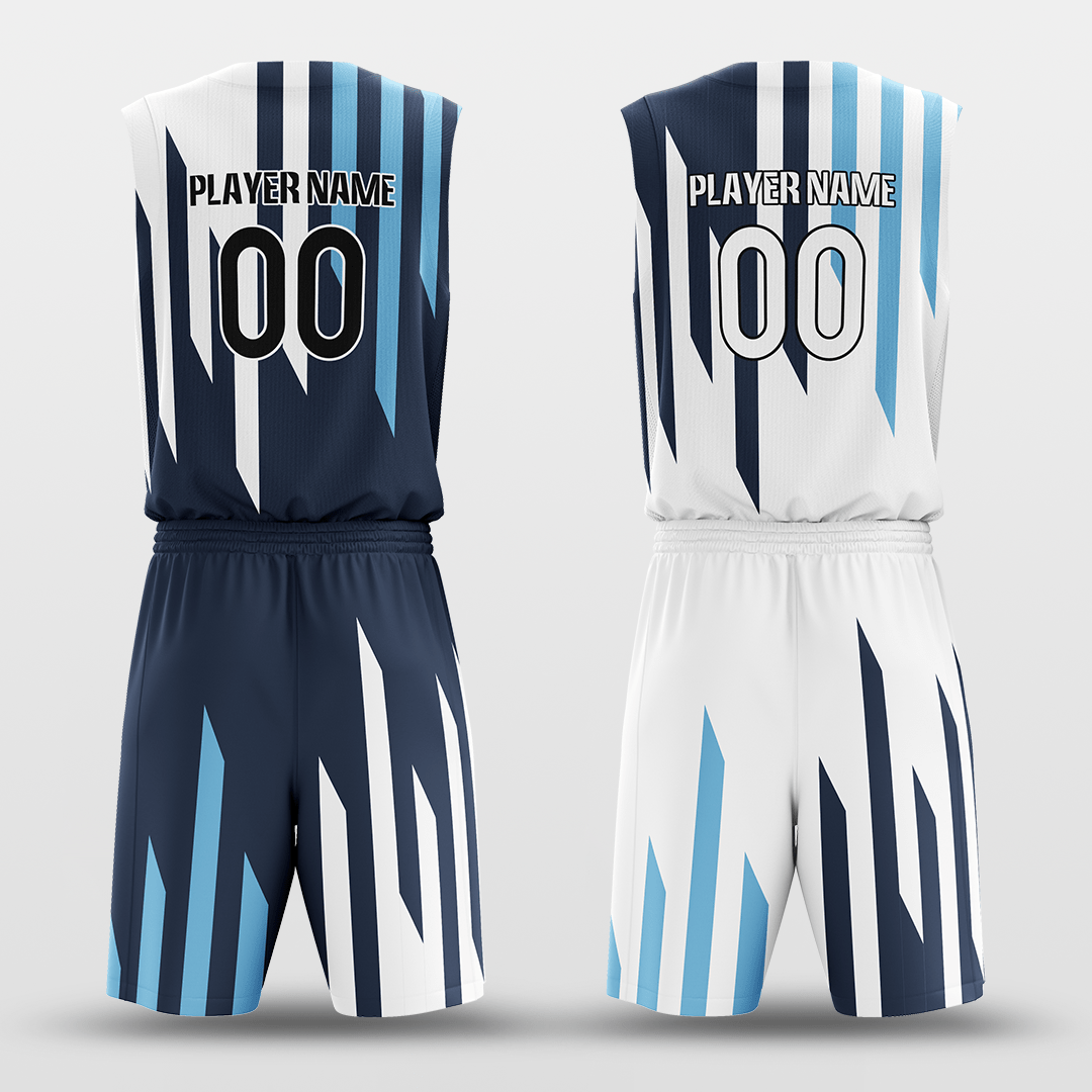 Iceberg - Customized Reversible Sublimated Basketball Set