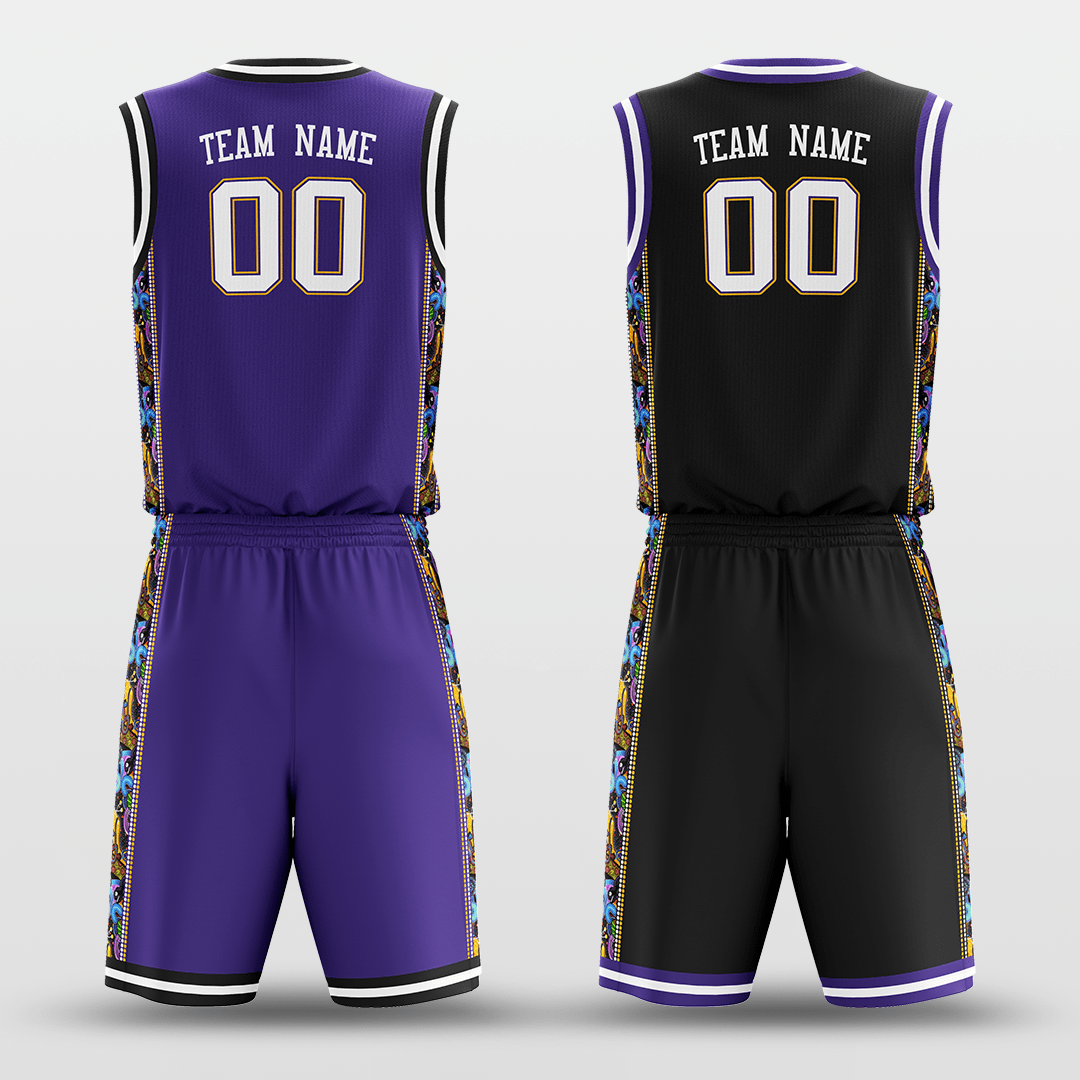 Secret - Customized Reversible Sublimated Basketball Set