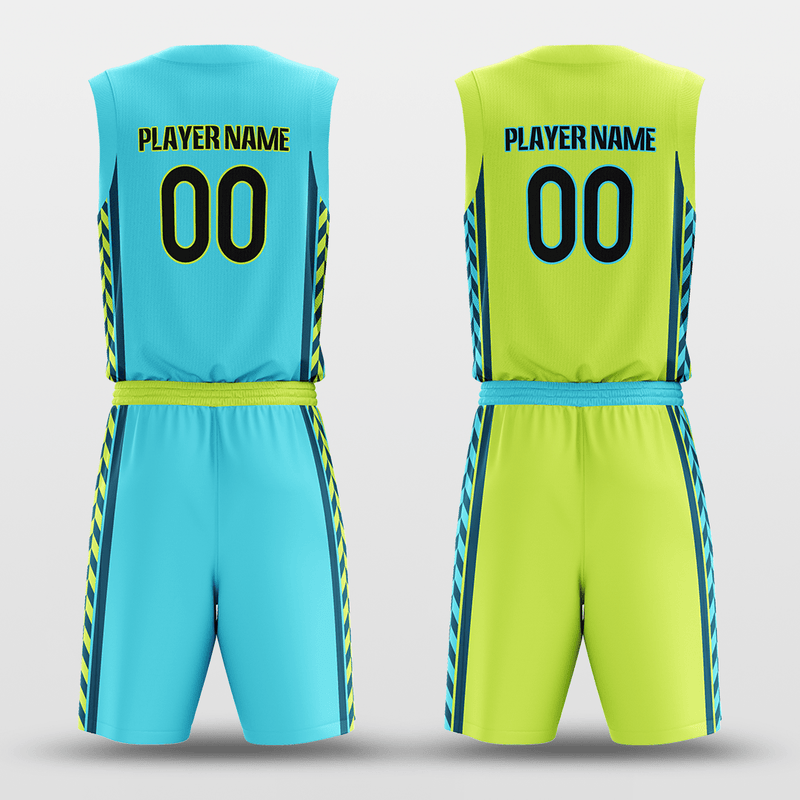 Custom Design Basketball Wear Shorts Sets Classic Sky Blue