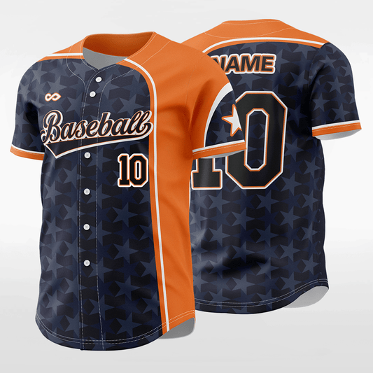 Classic5 - Customized Men's Sublimated Button Down Baseball Jersey