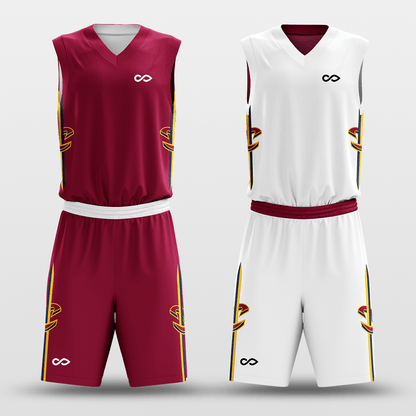 Classic55 - Customized Reversible Sublimated Basketball Set