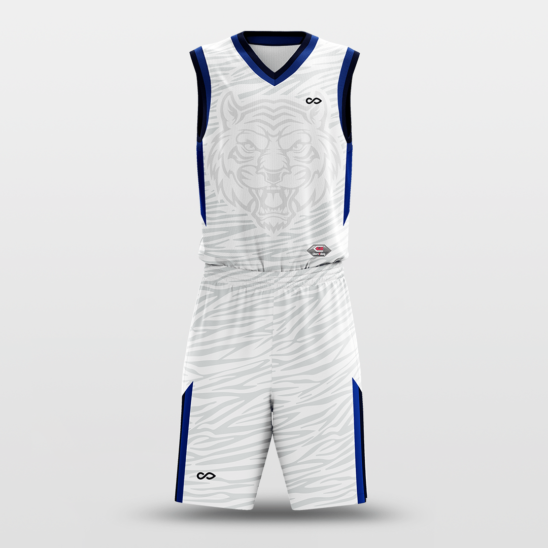 White Tiger - Customized Sublimated Basketball Set