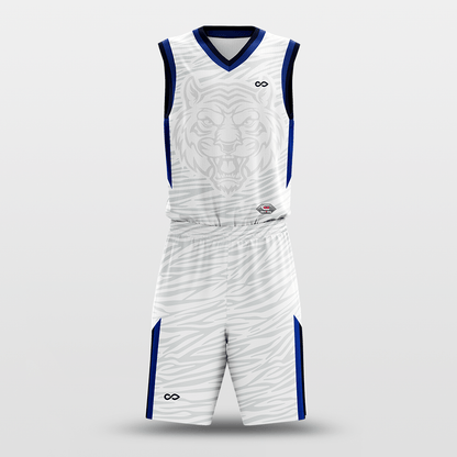 White Tiger - Customized Sublimated Basketball Set