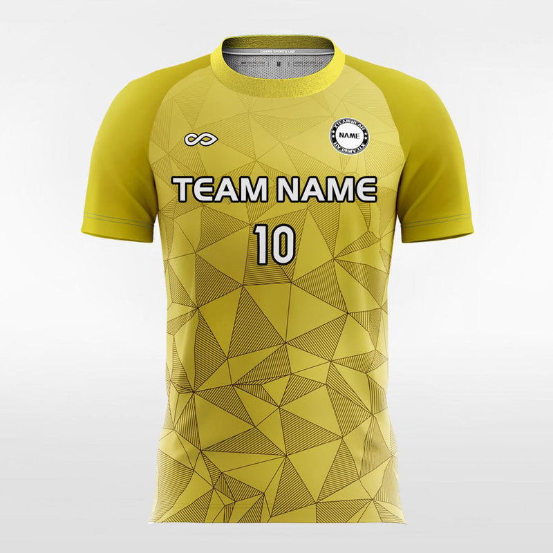 Sublimation Yellow Blue Football Team Jersey