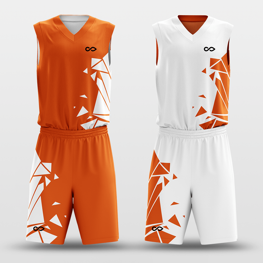Customize Youth Basketball Uniform Sets Reversible Mesh Basketball