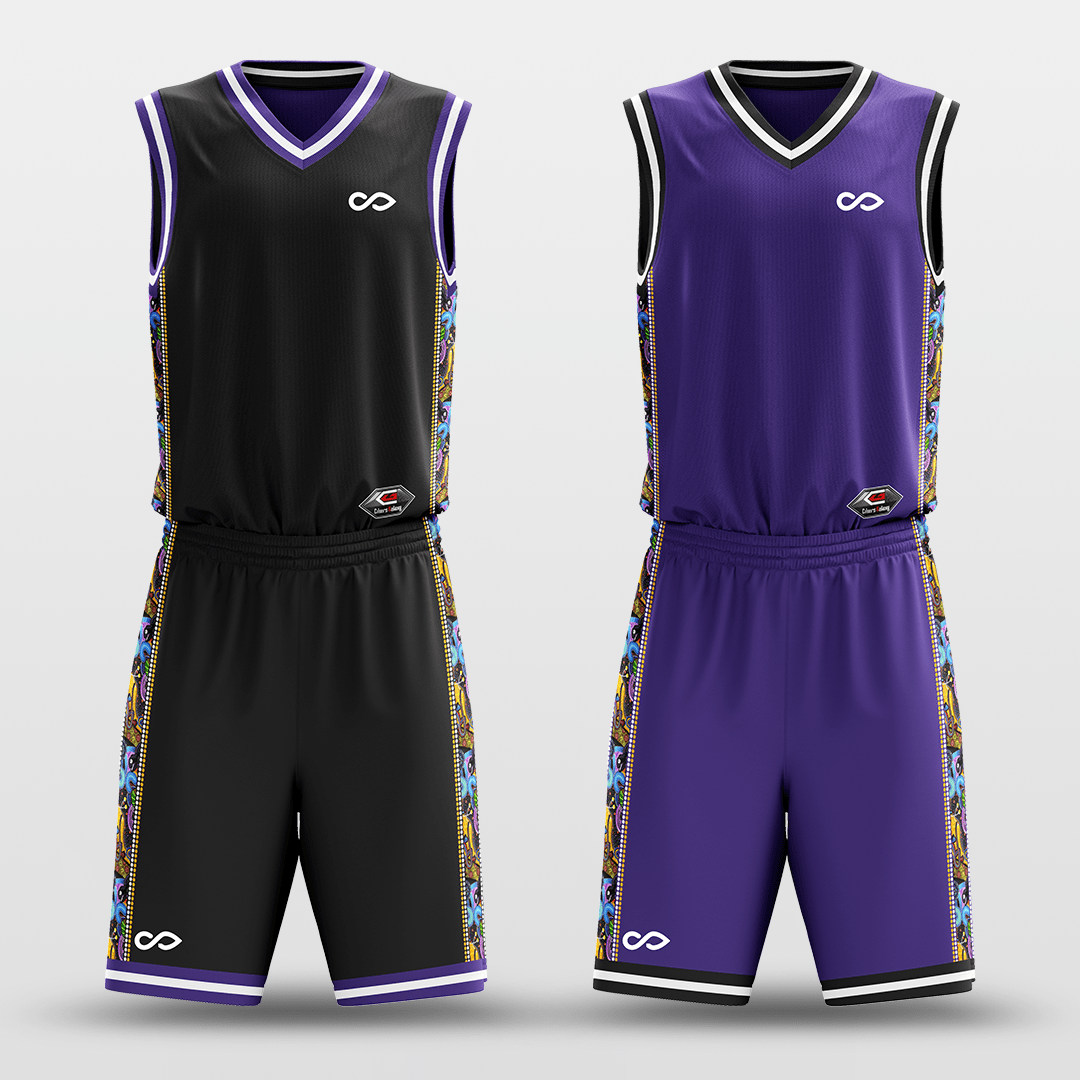 Secret - Customized Reversible Sublimated Basketball Set