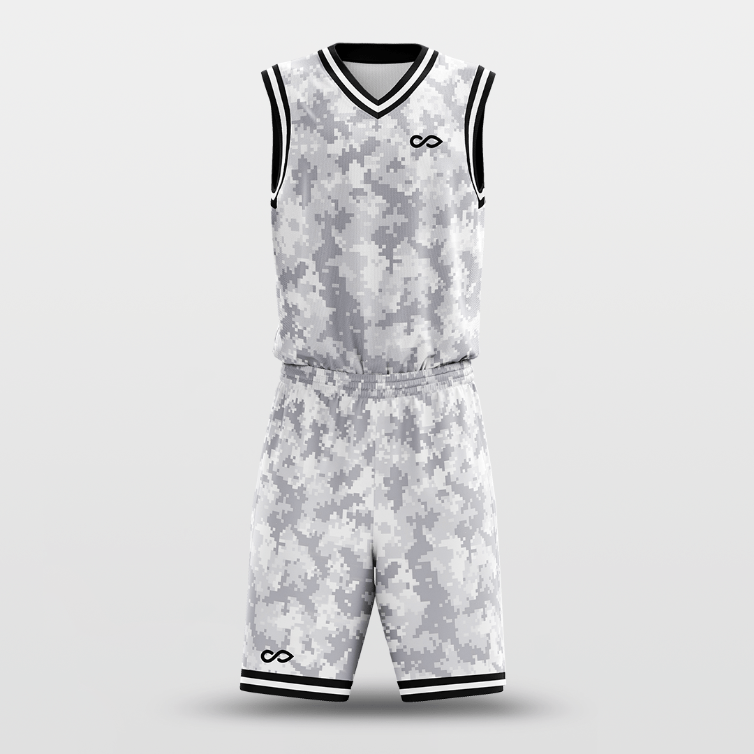 Cikers Sports CLASSIC14 - Customized Sublimated Basketball Set White / XL